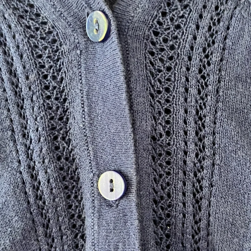 Morgan City Women's Lightweight Sweater Cardigan 1/2 sleeve (medium)